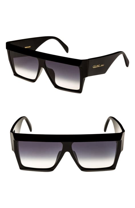 celine 58mm flat top sunglasses|Celine 60mm flat top sunglasses.